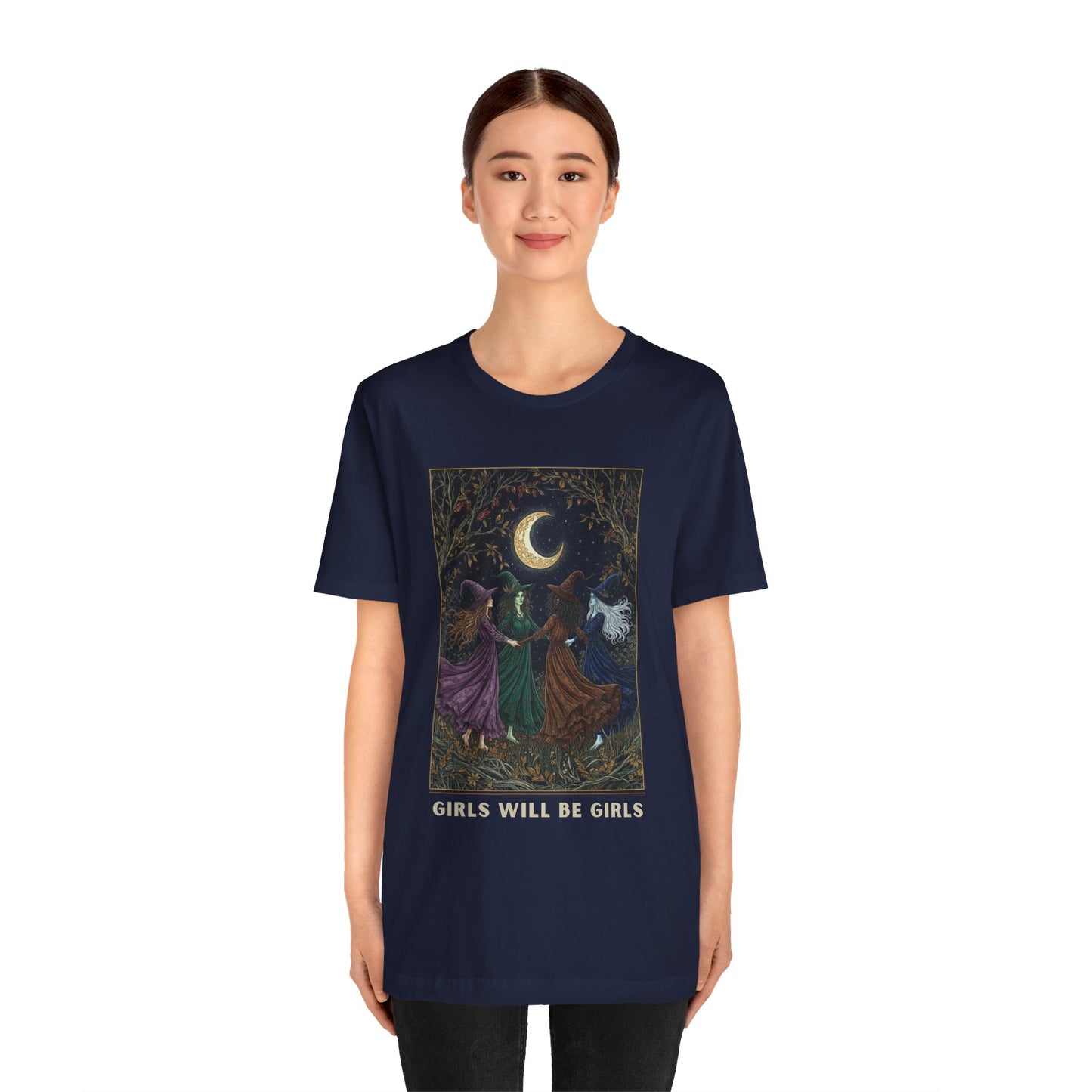 Girls Will Be Girls T shirt - Mystic Moon Dance Graphic T-Shirt