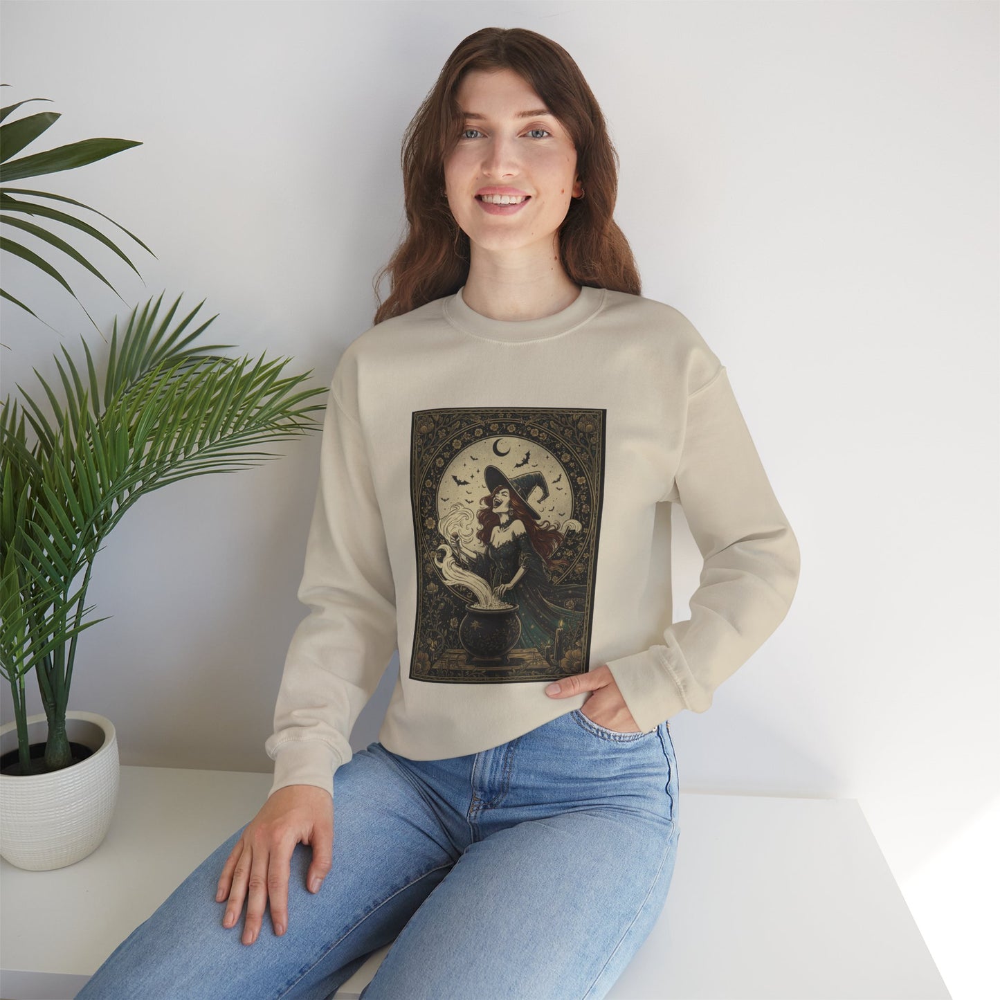 Witchy Moon Brew Crewneck Sweatshirt