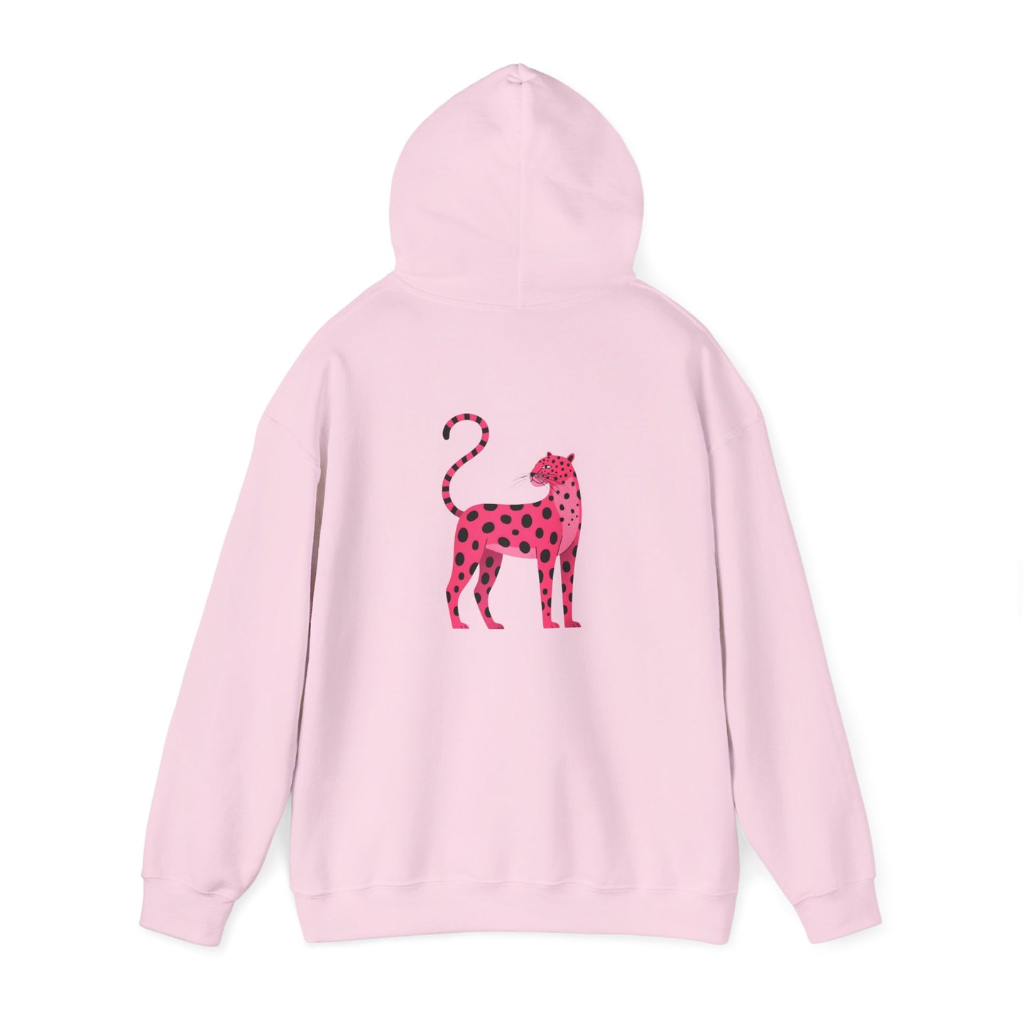 Hoodie - Pink Spotted Cheetah | Back design | Unisex