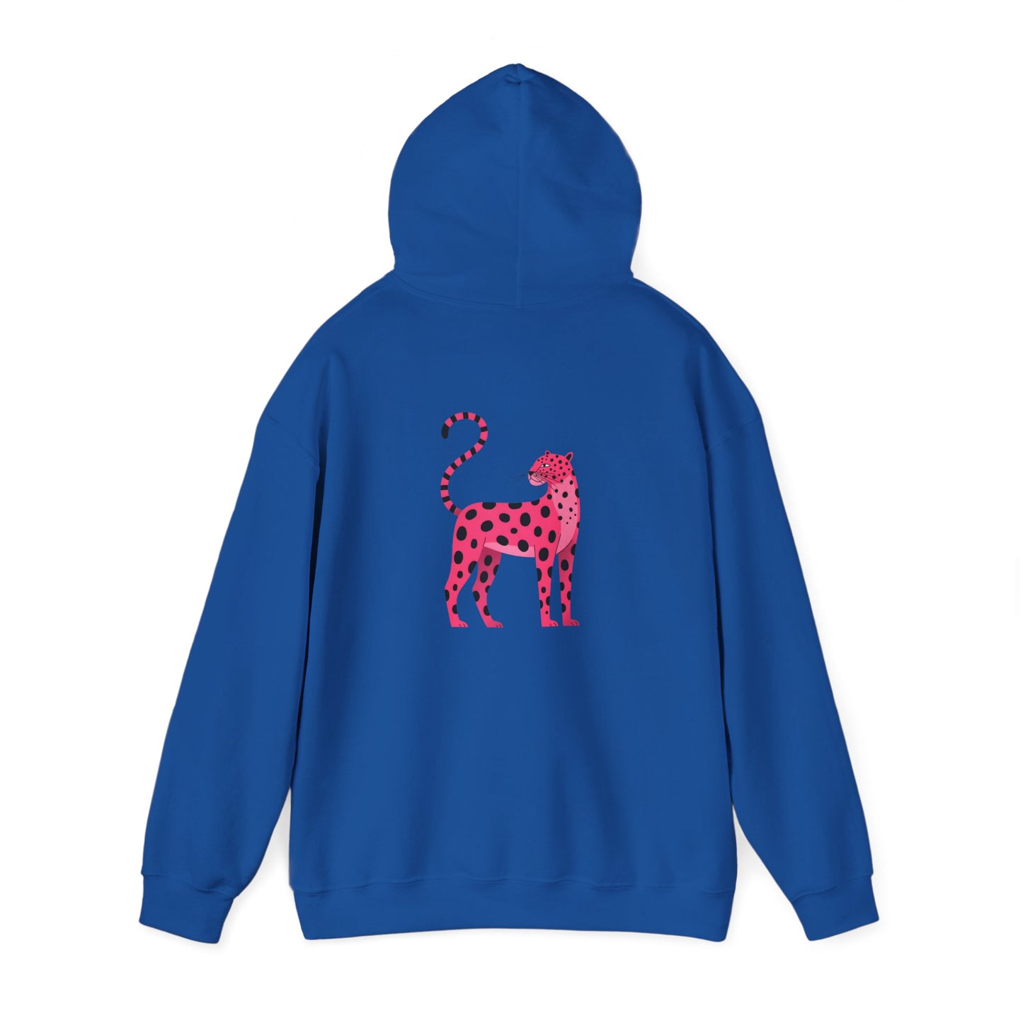 Hoodie - Pink Spotted Cheetah | Back design | Unisex