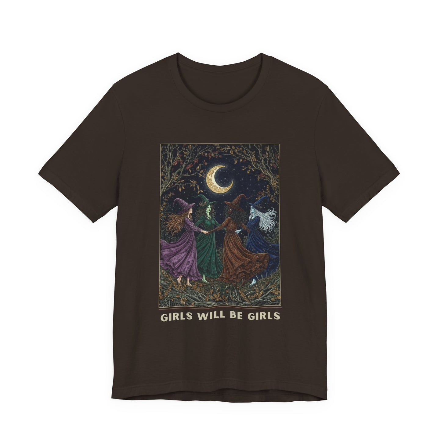 Girls Will Be Girls T shirt - Mystic Moon Dance Graphic T-Shirt