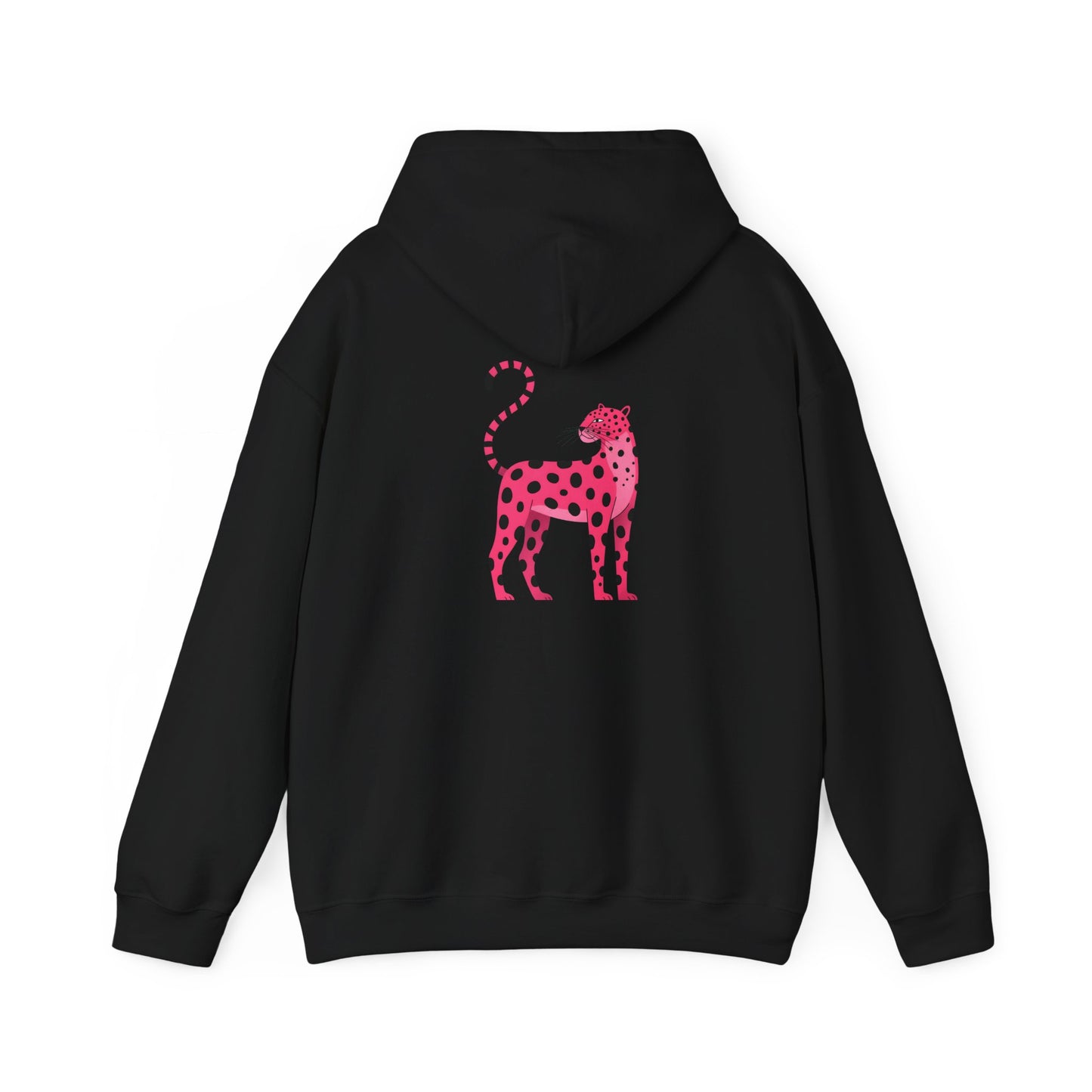 Hoodie - Pink Spotted Cheetah | Back design | Unisex