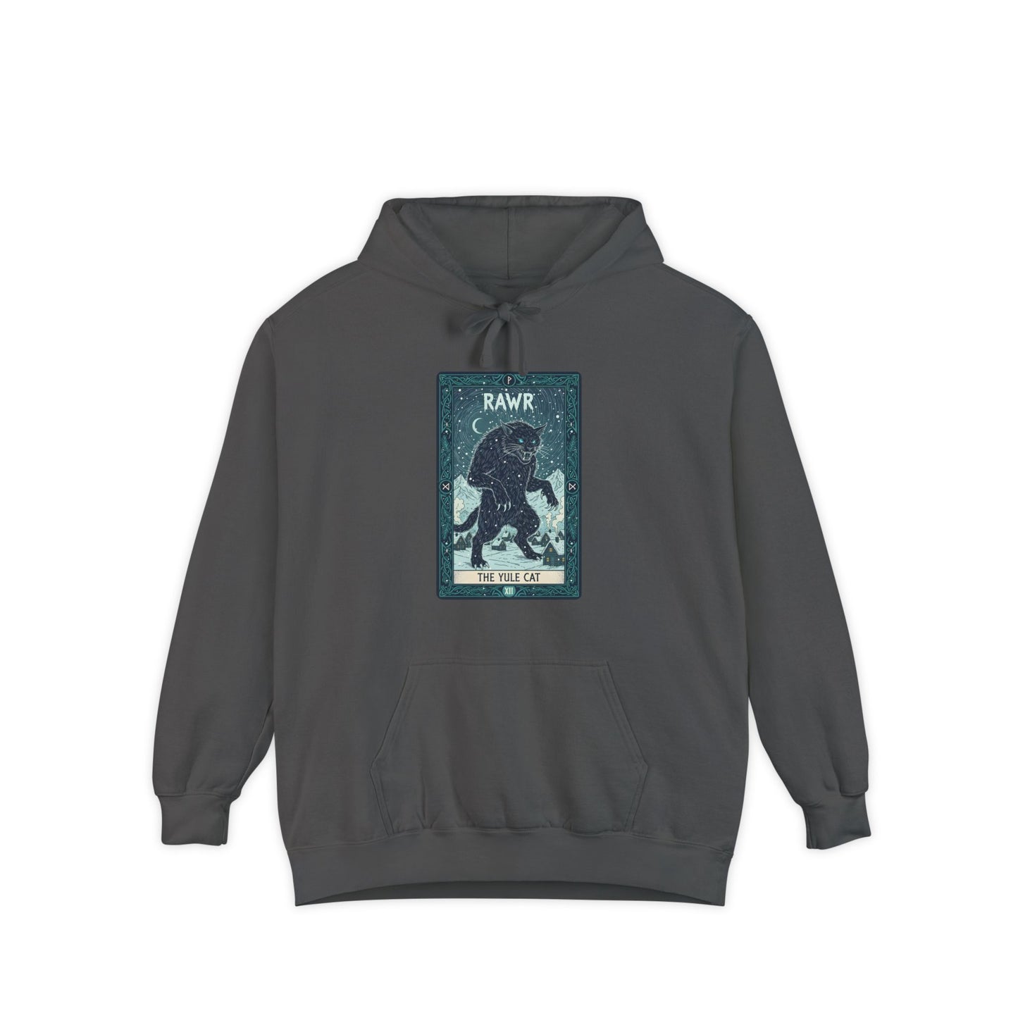 Yule Cat Hoodie Icelandic Folklore ( Jólakötturin ) - Unisex