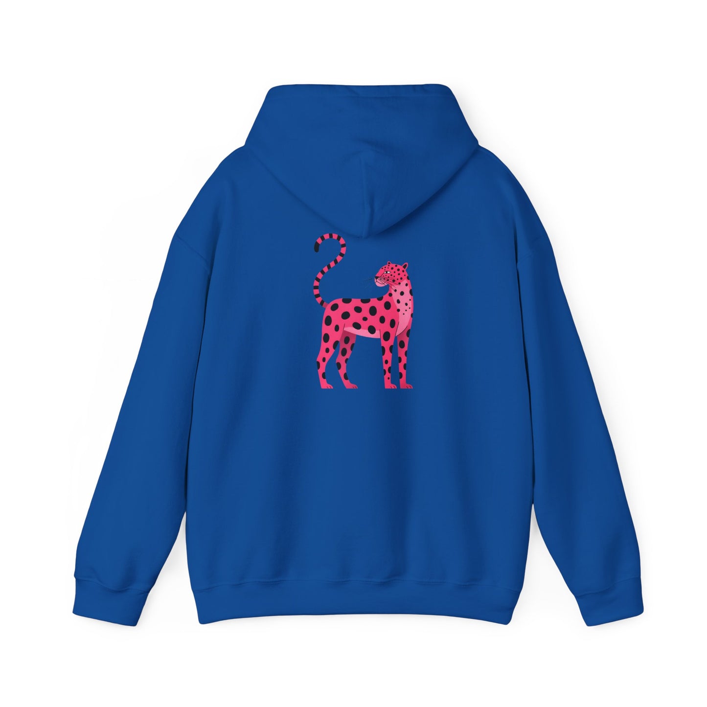 Hoodie - Pink Spotted Cheetah | Back design | Unisex