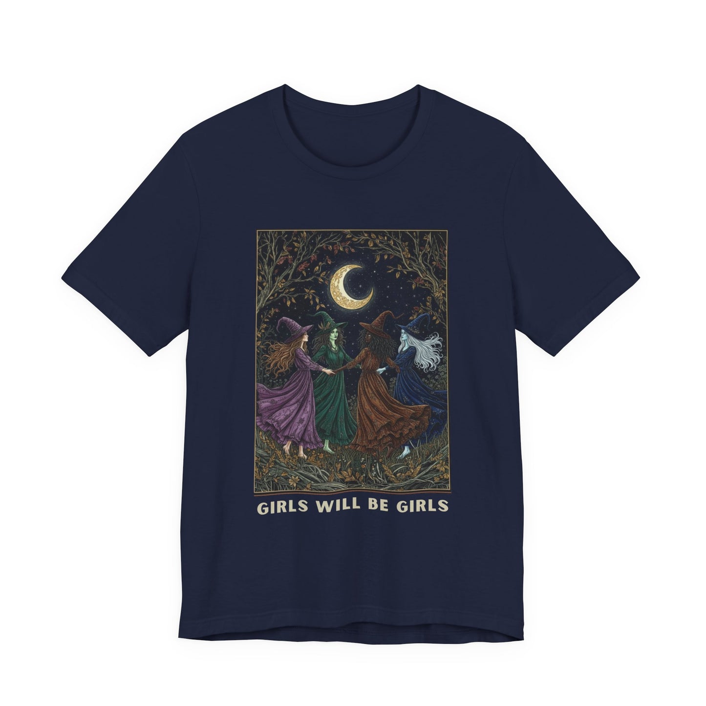 Girls Will Be Girls T shirt - Mystic Moon Dance Graphic T-Shirt