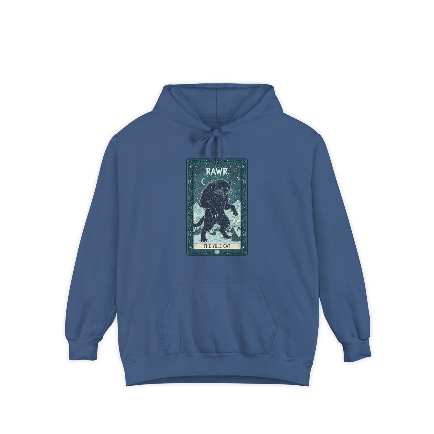 Yule Cat Hoodie Icelandic Folklore ( Jólakötturin ) - Unisex