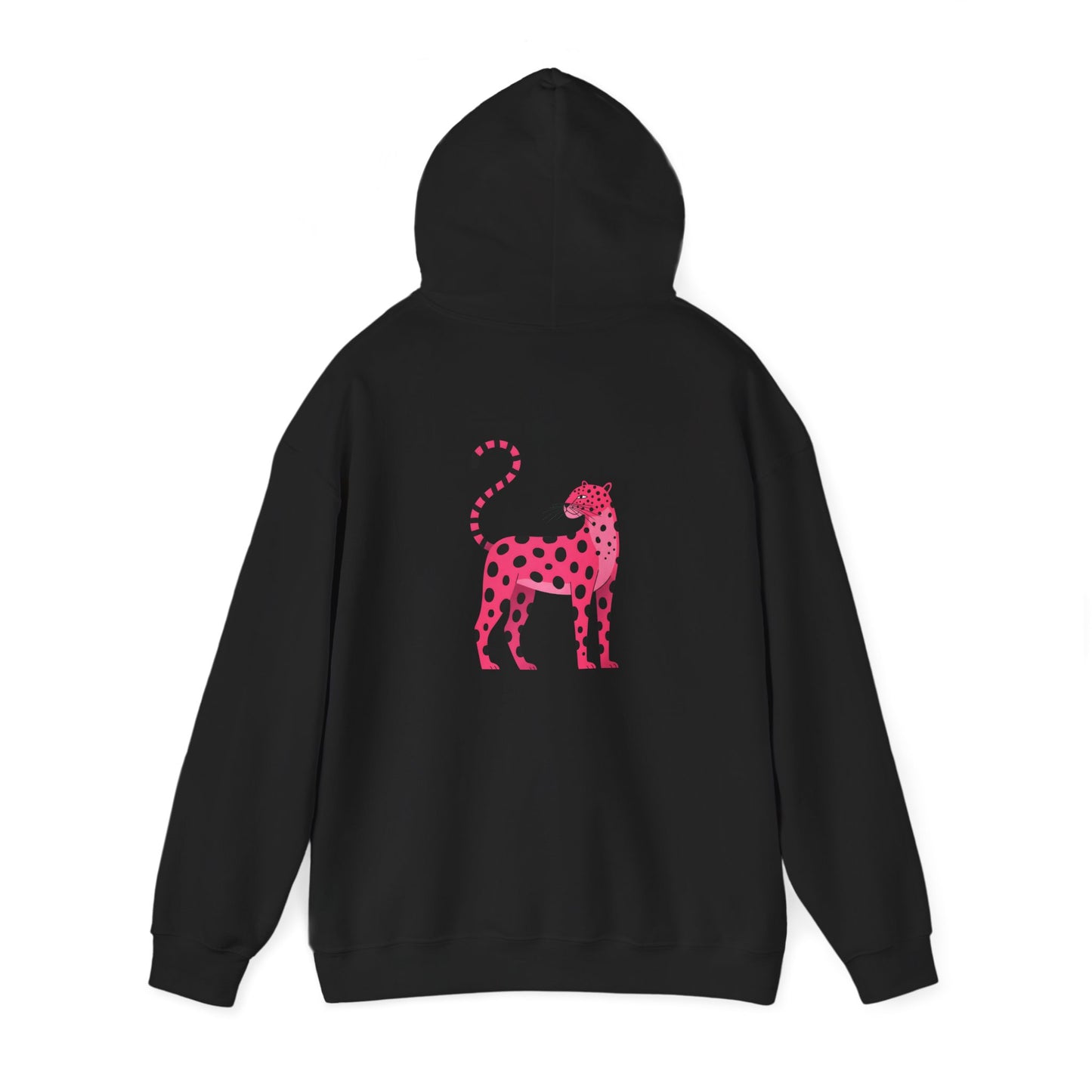 Hoodie - Pink Spotted Cheetah | Back design | Unisex