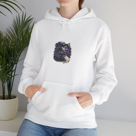 February Birth Flower Celestial Fox Hoodie | Violet Birth Month Hoodie | Personalized Birthday Gift for Her | Zodiac 2026